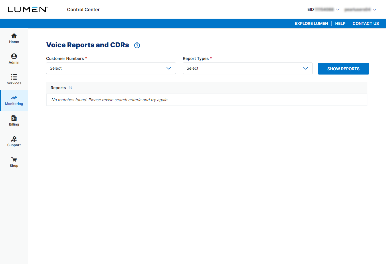 Voice Reports and CDRs