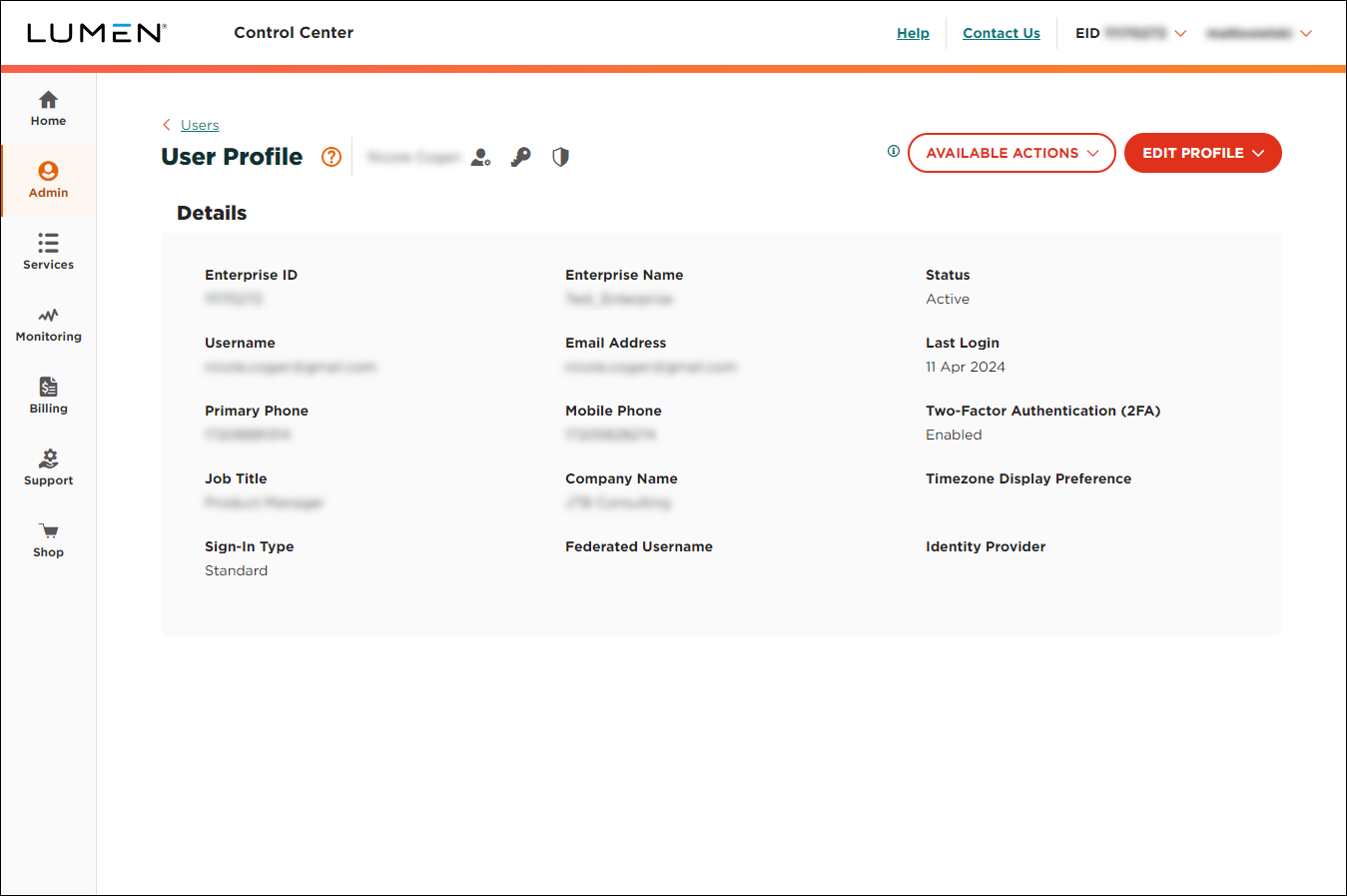 User Profile
