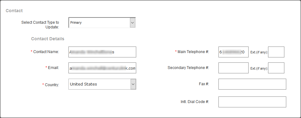 manage orders add 8xx dedicated dtfo contact section populated