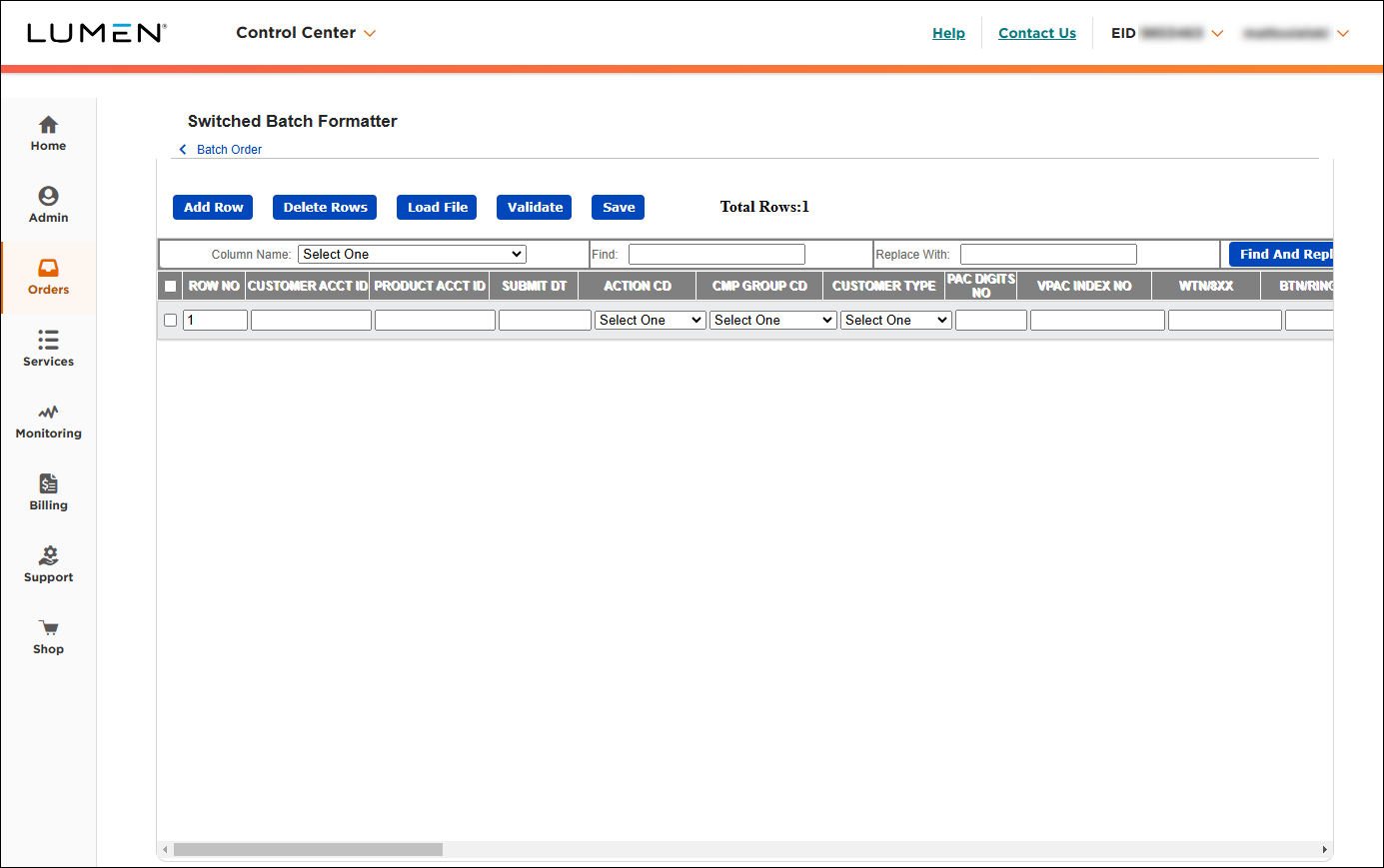 Switched 8XX batch formatter