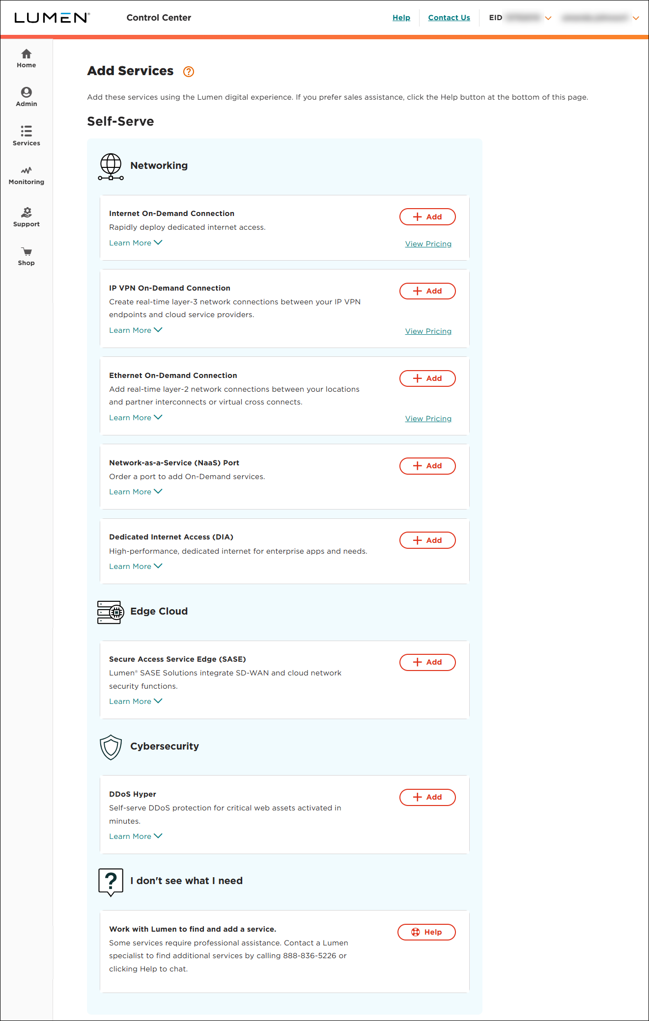 Add Services