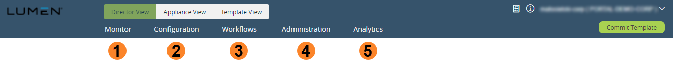 Navigation for SD-WAN portal