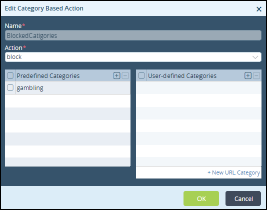 url filtering use case edit category based action