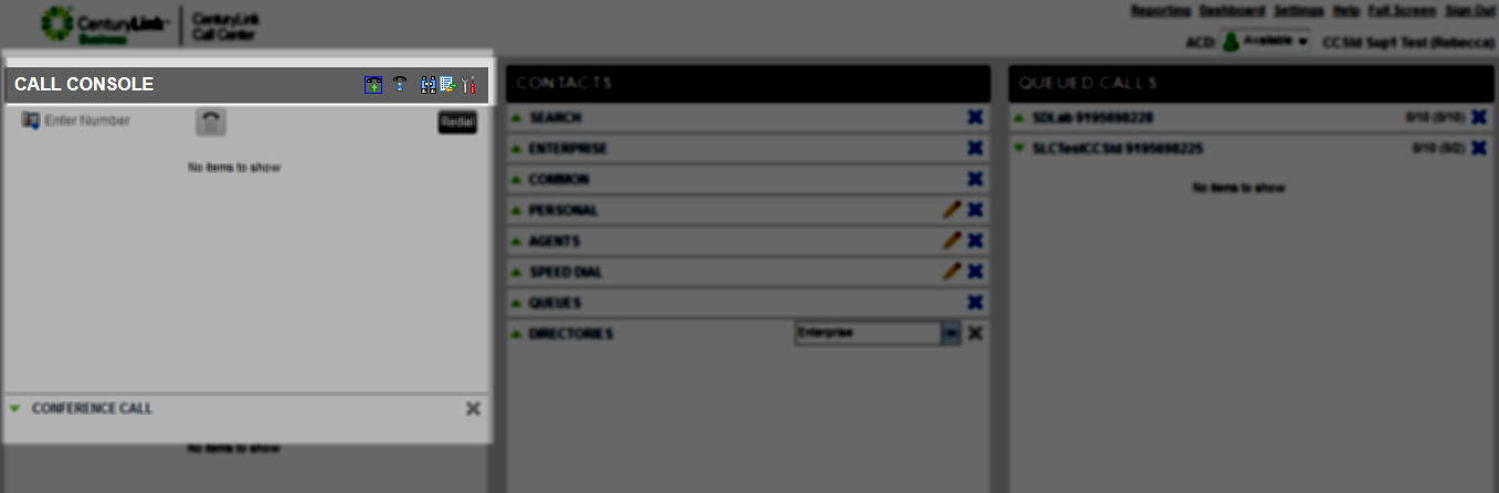 Call Console trace call