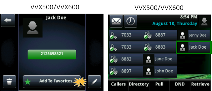 voip vvx 500 600 favorites manualadd