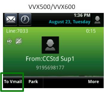 to voicemail